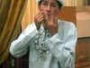 Playing the Temir Komuz ..