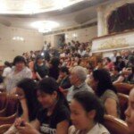 In the auditorium at the Opera and Ballet Theater