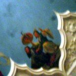 Detail of the painted ceiling