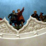 Detail of the painted ceiling