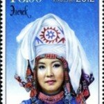 Elechek - traditional headgear of Kyrgyz women