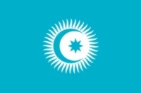 The flaf of the Turkic Council