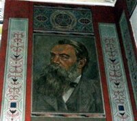 Portrait of Engels in the American University