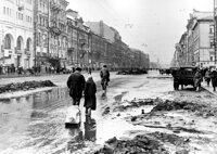 In besieged Leningrad