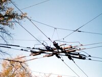 An unsightly tangle of overhead wires?