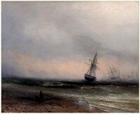 STOLEN: Crimea Seascape by Ivan Aivazovsky, 1866 