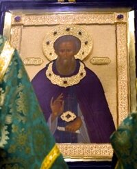 St. Sergius - a detail from the photograph in the Knews artcle