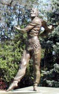 Bazarbaev ... in a striking pose