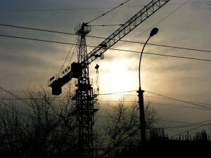 A common site on the Bishkek skyline these days ... 