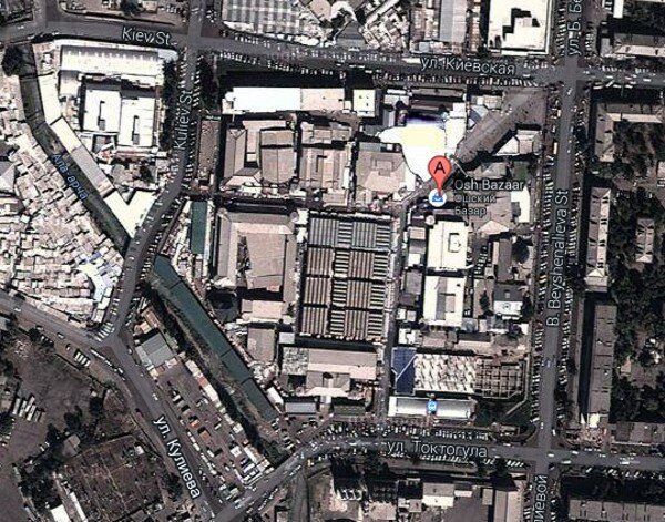 Osh Bazaar on Google Maps