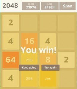 2048 - Hey ... I won!