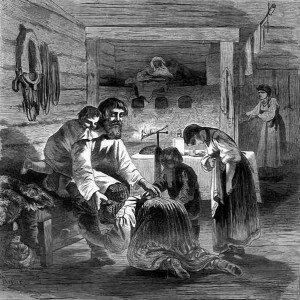 Forgiveness Sunday by the 19th century Russian artist K. Kryzhanovsky.