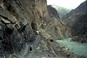 Along the Dushanbe–Khorog section if the highway